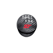 Genuine Ford Carbon Gearknob with Red ST Logo - Ford Fiesta MK7 ST180/ST200 & Focus ST MK3