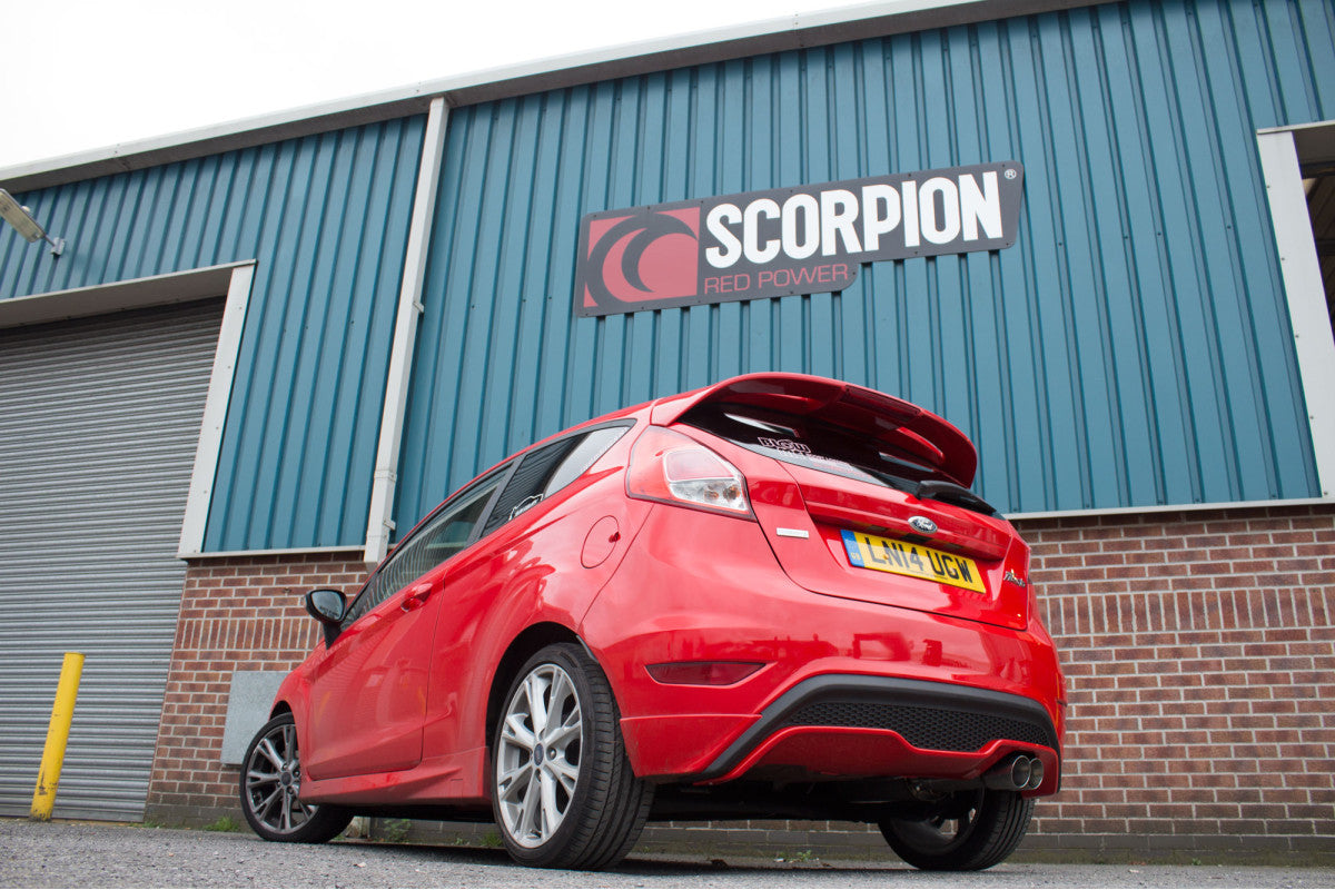 Scorpion Exhausts Cat-Back - Ford Mk7 Fiesta 1.0T EcoBoost (ST Rear Valance Fit) 2013-2017