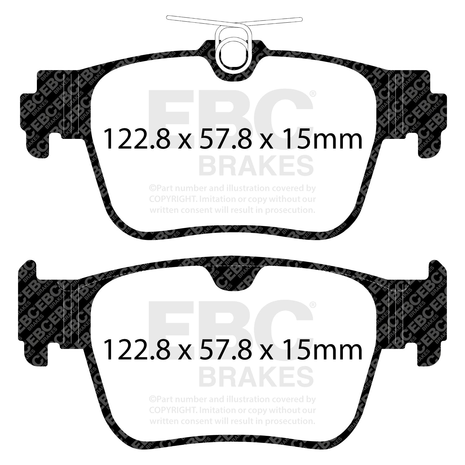 EBC Yellowstuff Brake Pads (REAR) - Audi RS3 Quattro 8Y