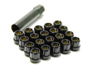 MUTEKI SUPER TUNER WHEEL NUTS - OPEN - Black - M12x1.25 - CLEARANCE