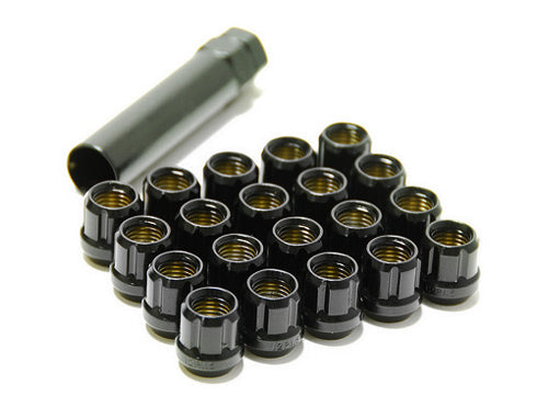 MUTEKI SUPER TUNER WHEEL NUTS - OPEN - Black - M12x1.25