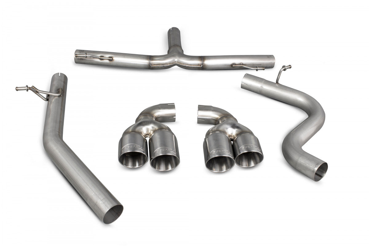 Scorpion Exhausts Cat-Back Quad - Audi TT MK2 2.0 TDI Quattro 2009-2014