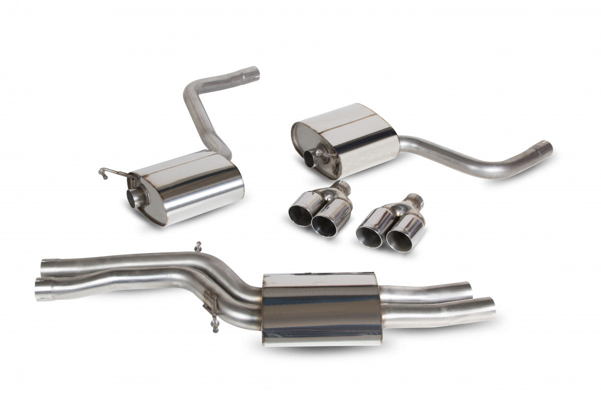 Scorpion Exhausts Half System - Audi S4 3.0 TSFI V6 Quattro Saloon Incl. Sedan & Avant B8 / B8.5 09-16 2009-2016