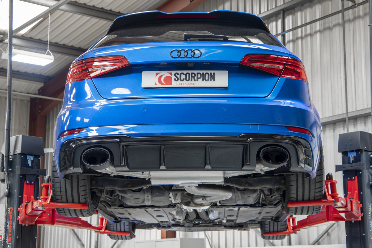 Scorpion Exhausts Cat/GPF-Back - Audi RS3 8V Sportback 17-18 Facelift Non-GPF Model 2017-2018