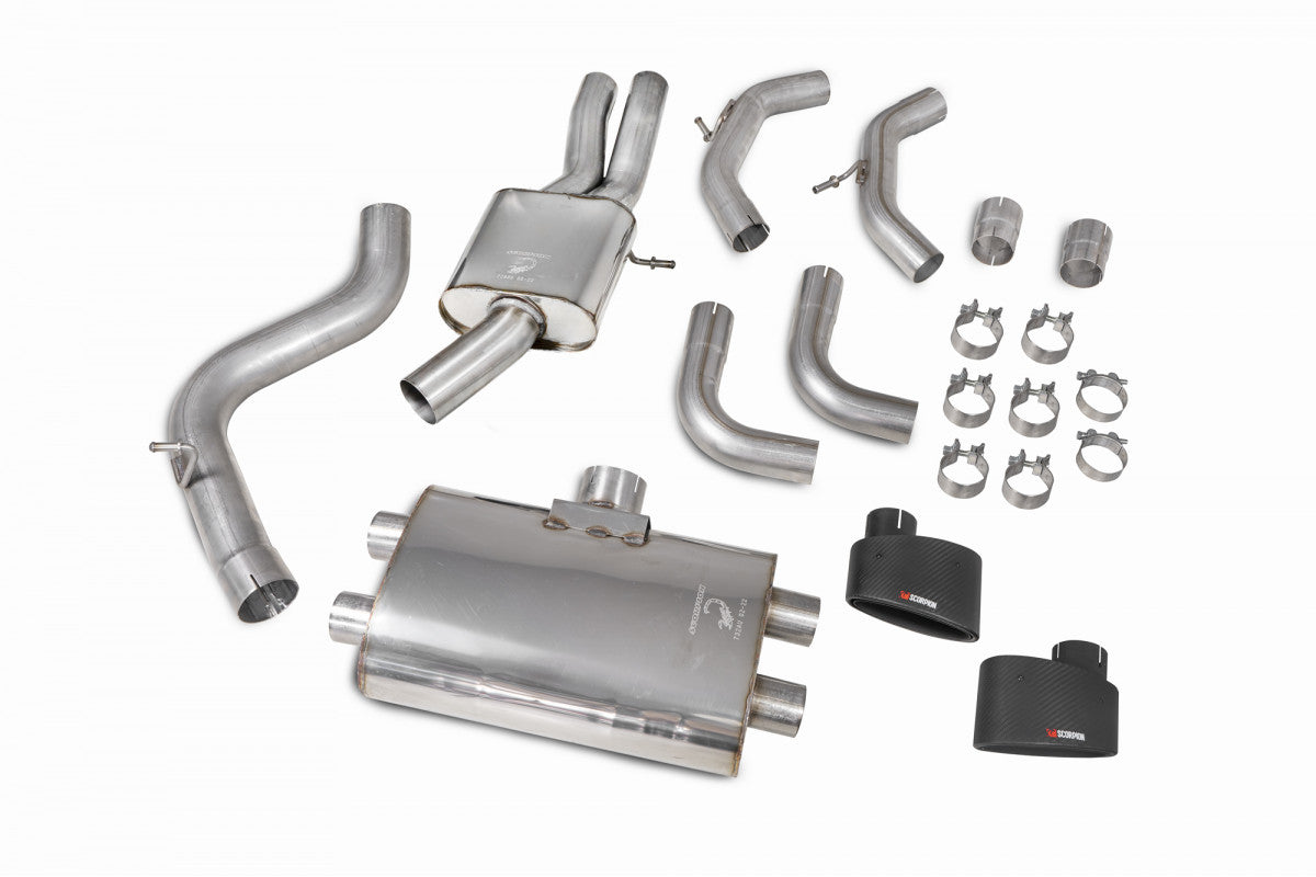 Scorpion Exhausts Cat/GPF-Back - Audi RS3 8V Sportback 17-18 Facelift Non-GPF Model 2017-2018