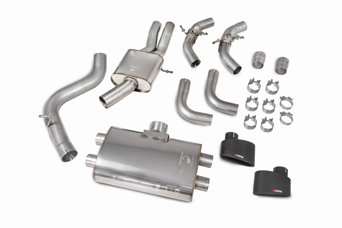 Scorpion Exhausts Cat/GPF-Back - Audi RS3 8V Saloon / Sedan 17-18 Non-GPF Model 2017-2018
