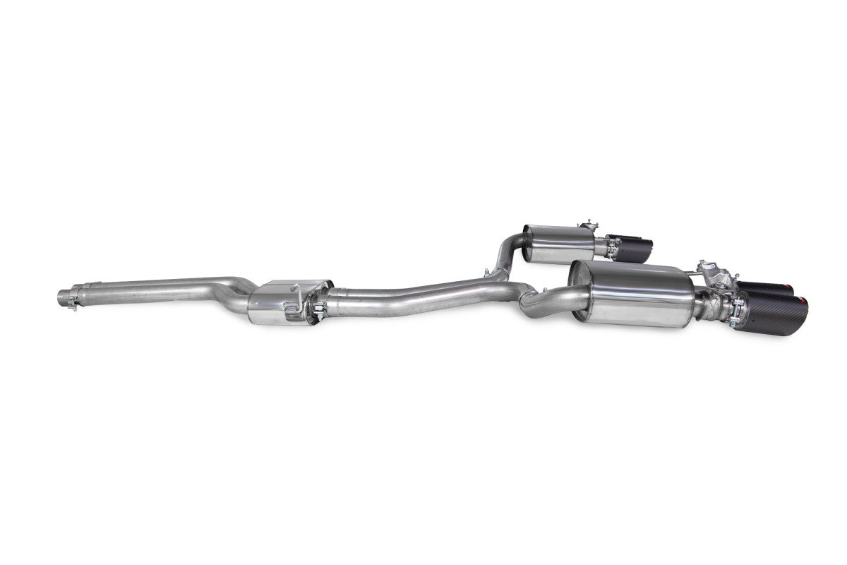 Scorpion Exhausts Half System - Audi S4 B9 Quattro Avant Incl. Saloon & Sedan Non-Sports Diff & Non-GPF Model 2017-2019