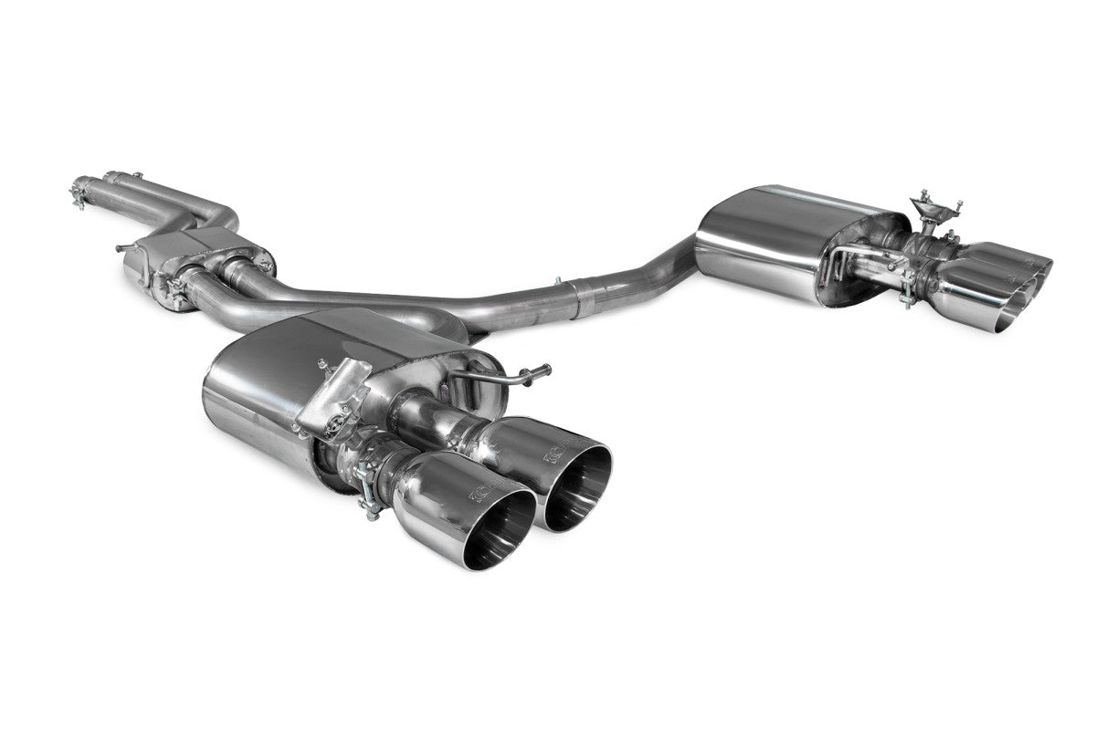 Scorpion Exhausts Half System - Audi S4 B9 Quattro Avant Incl. Saloon & Sedan Non-Sports Diff & Non-GPF Model 2017-2019