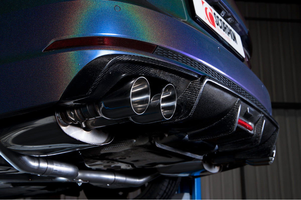 Scorpion Exhausts Half System - Audi S4 B9 Quattro Avant Incl. Saloon & Sedan Non-Sports Diff & Non-GPF Model 2017-2019