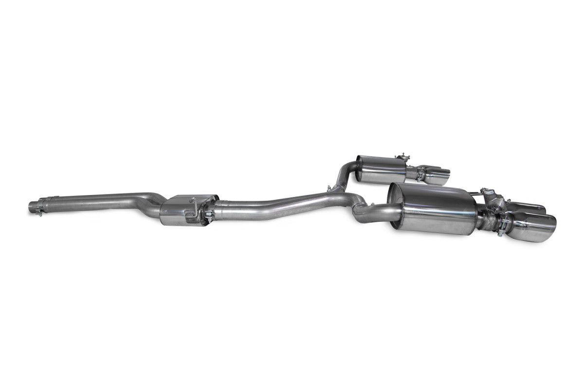 Scorpion Exhausts Half System - Audi S4 B9 Quattro Avant Incl. Saloon & Sedan Non-Sports Diff & Non-GPF Model 2017-2019