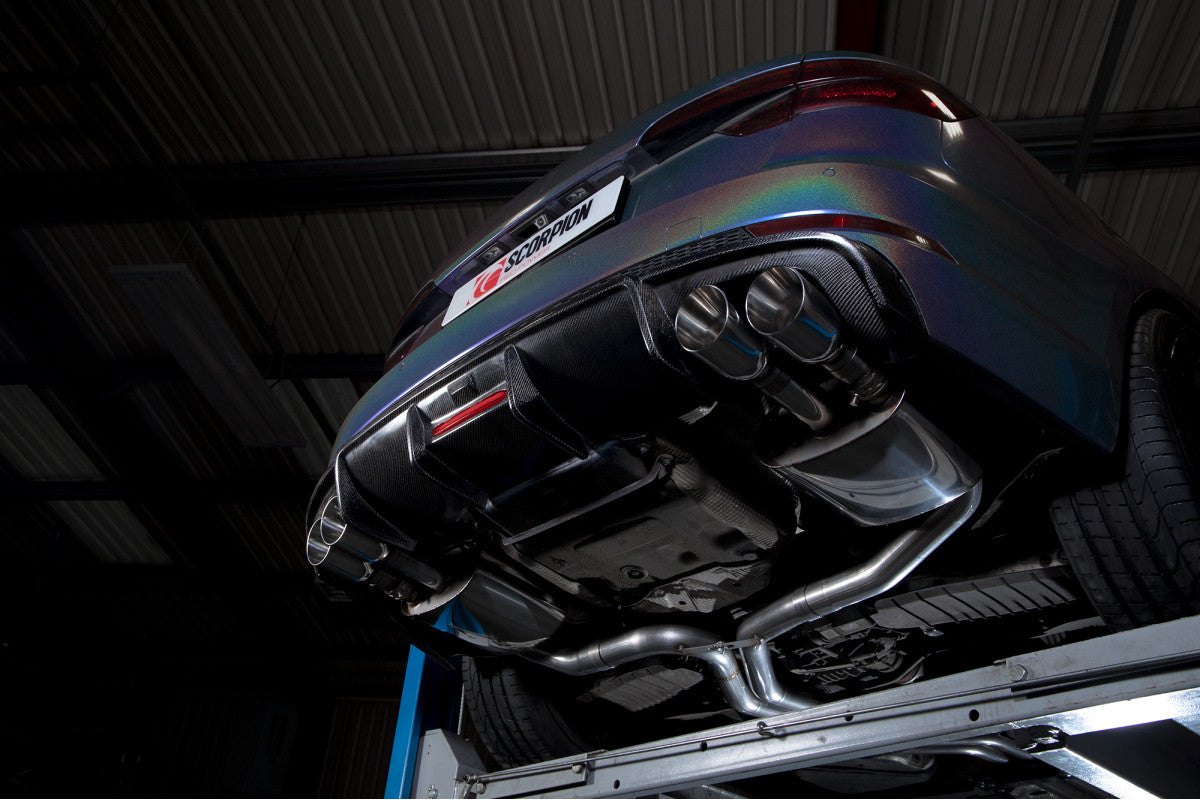 Scorpion Exhausts Half System - Audi S4 B9 Quattro Avant Incl. Saloon & Sedan Non-Sports Diff & Non-GPF Model 2017-2019