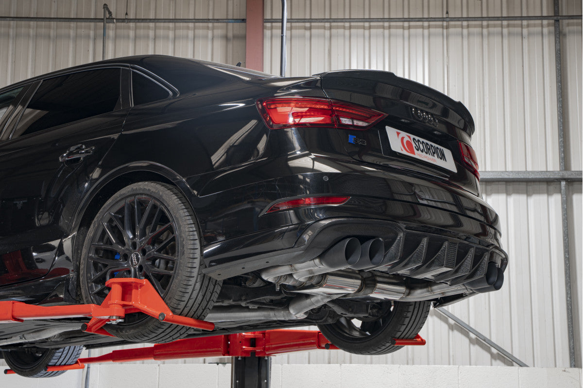 Scorpion Exhausts Cat/GPF-Back - Audi S3 2.0T 8V (Saloon) Facelift GPF Model 2019-2020