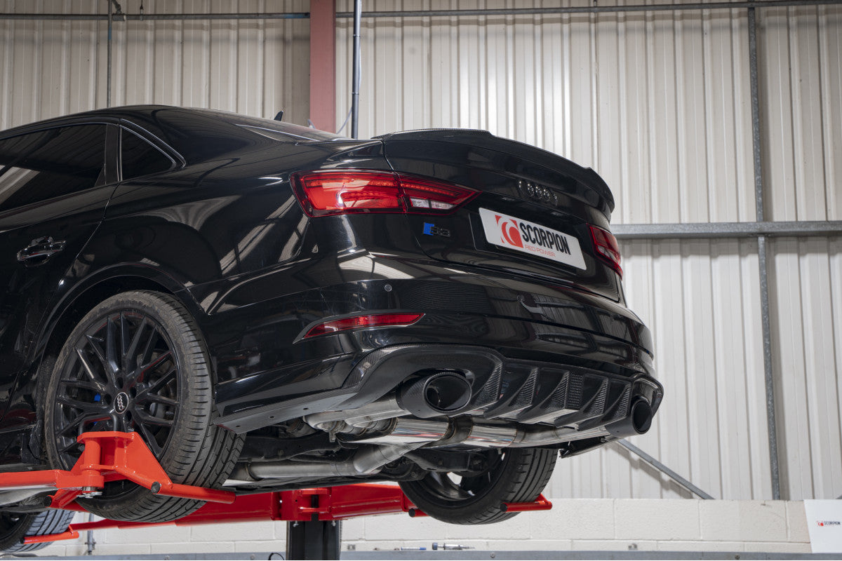 Scorpion Exhausts Cat/GPF-Back - Audi S3 2.0T 8V (Saloon) Facelift Non-GPF Model 2016-2018