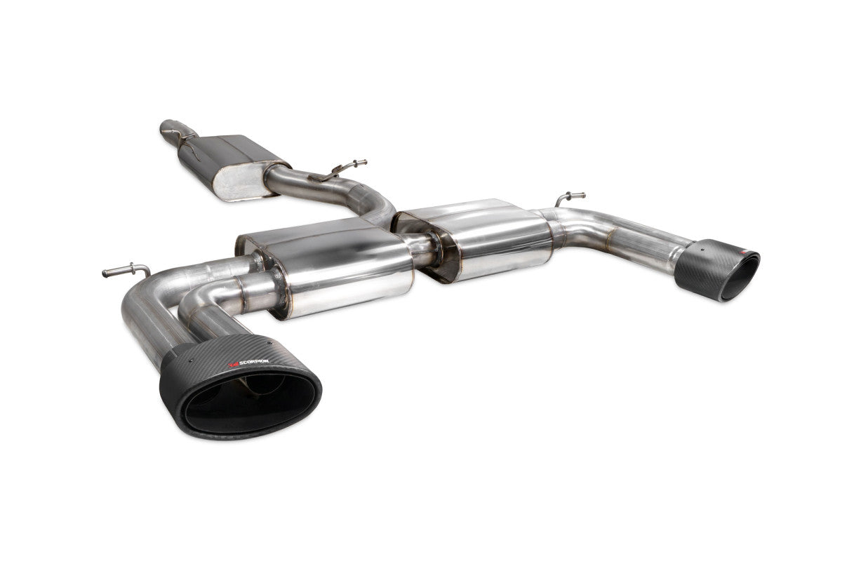 Scorpion Exhausts Cat/GPF-Back - Audi S3 2.0T 8V (Saloon) Facelift Non-GPF Model 2016-2018
