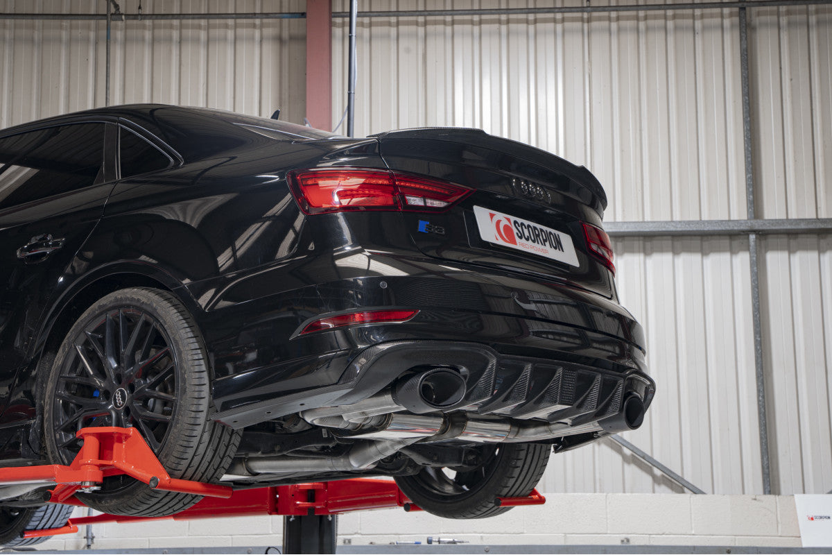 Scorpion Exhausts Cat/GPF-Back - Audi S3 2.0T 8V (Saloon) Facelift Non-GPF Model 2016-2018