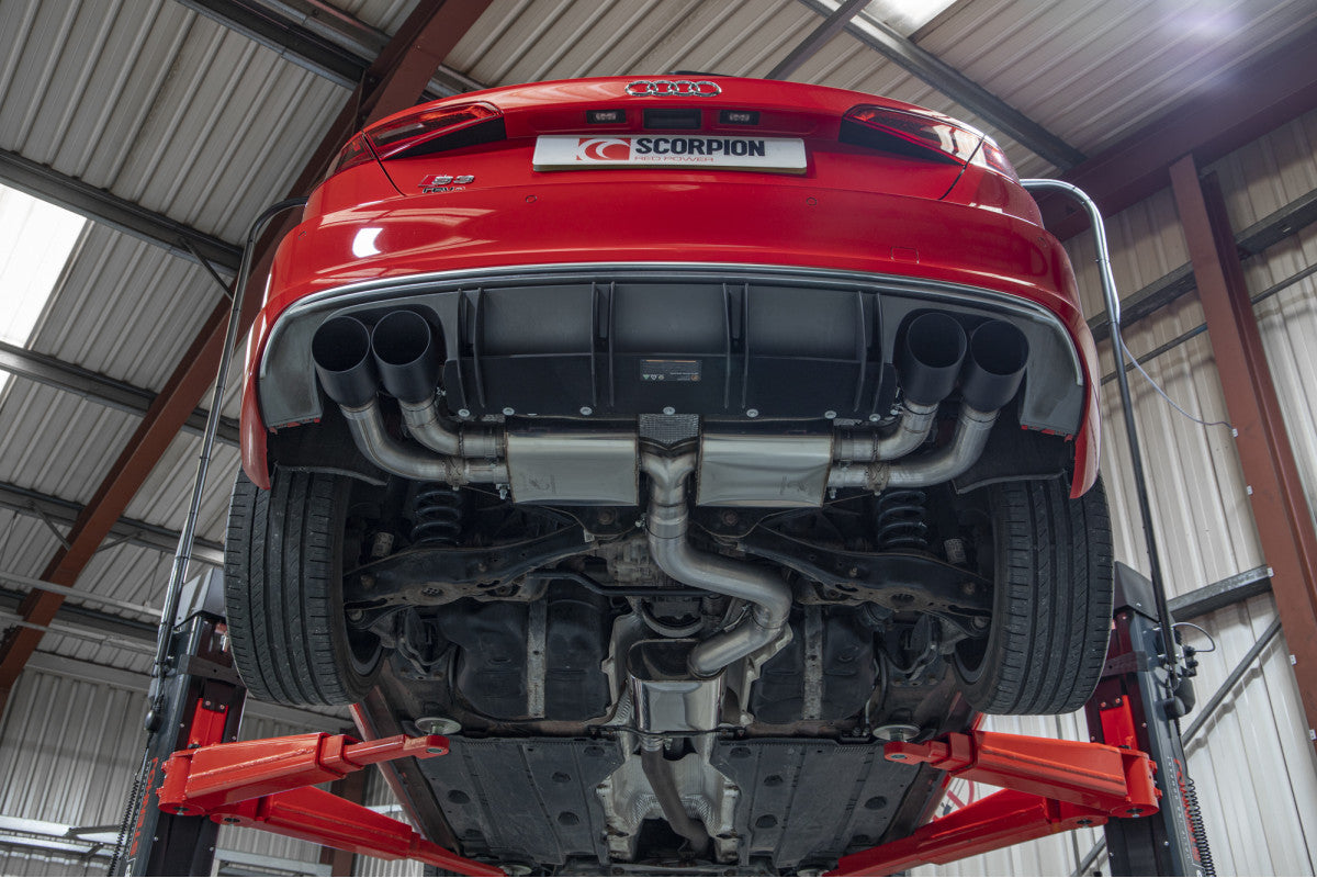 Scorpion Exhausts Cat/GPF-Back - Audi S3 2.0T 8V (3 Door & Sportback) PFL 2013-2016