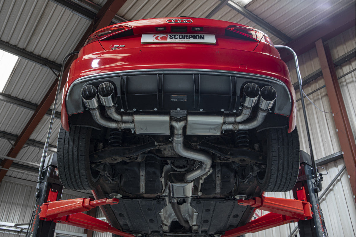 Scorpion Exhausts Cat/GPF-Back - Audi S3 2.0T 8V (3 Door & Sportback) PFL 2013-2016