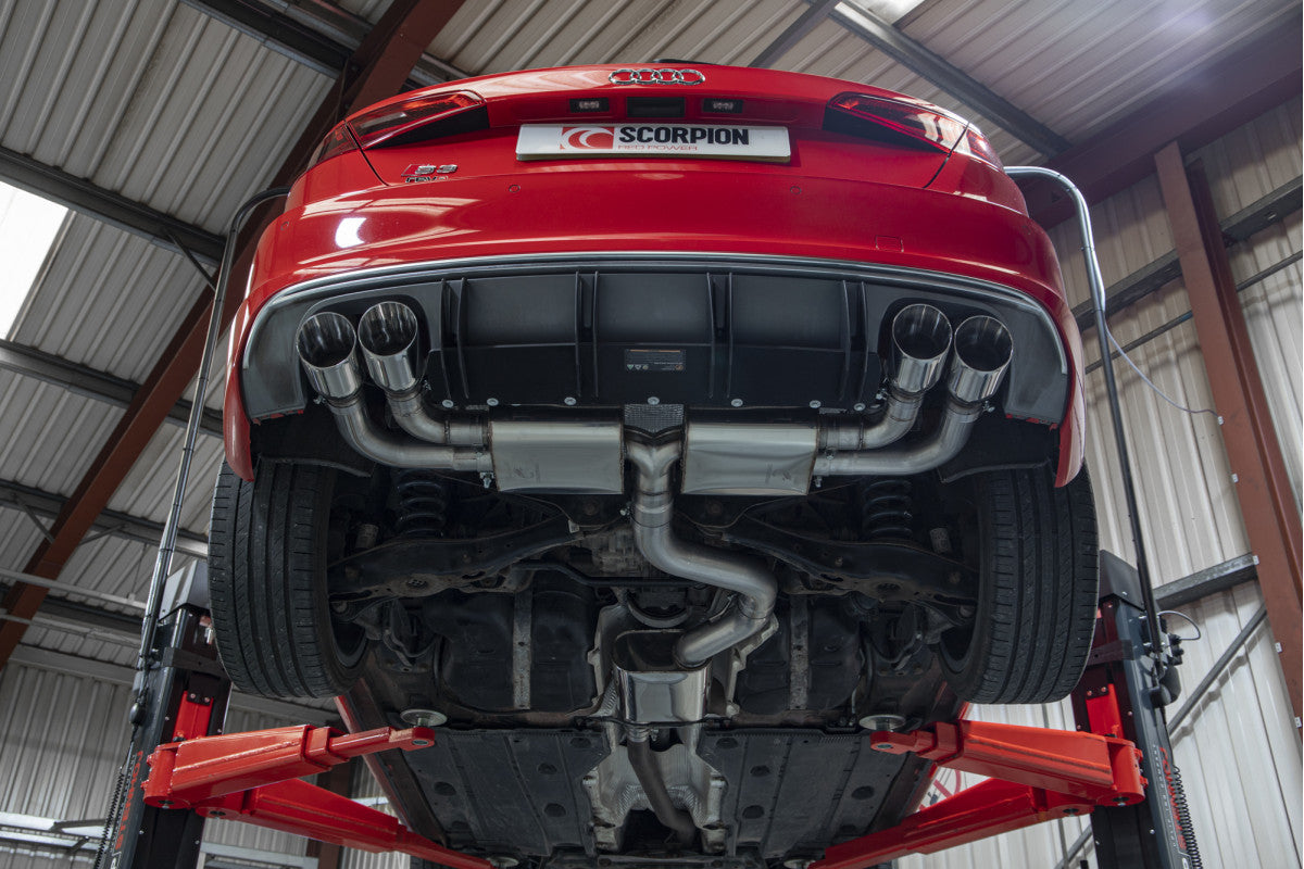 Scorpion Exhausts Cat/GPF-Back - Audi S3 2.0T 8V (3 Door & Sportback) Facelift GPF Model 2019-2020