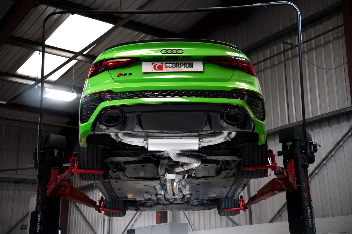 Scorpion Exhausts Cat/GPF-Back - Audi RS3 8Y Saloon / Sedan 21-Current ROW Non-GPF Model 2021-2025
