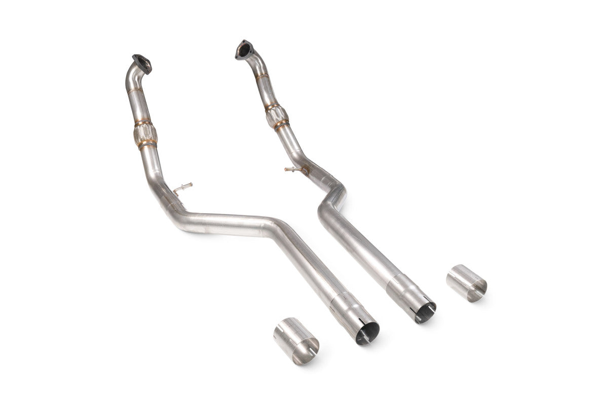 Scorpion Exhausts Front Pipes - Audi S4 B9 Quattro Avant Incl. Saloon & Sedan Non-Sports Diff & Non-GPF Model 2017-2019