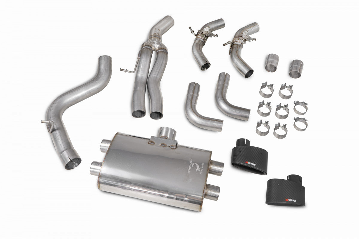 Scorpion Exhausts Cat/GPF-Back - Audi RS3 8V Sportback 17-18 Facelift Non-GPF Model 2017-2018