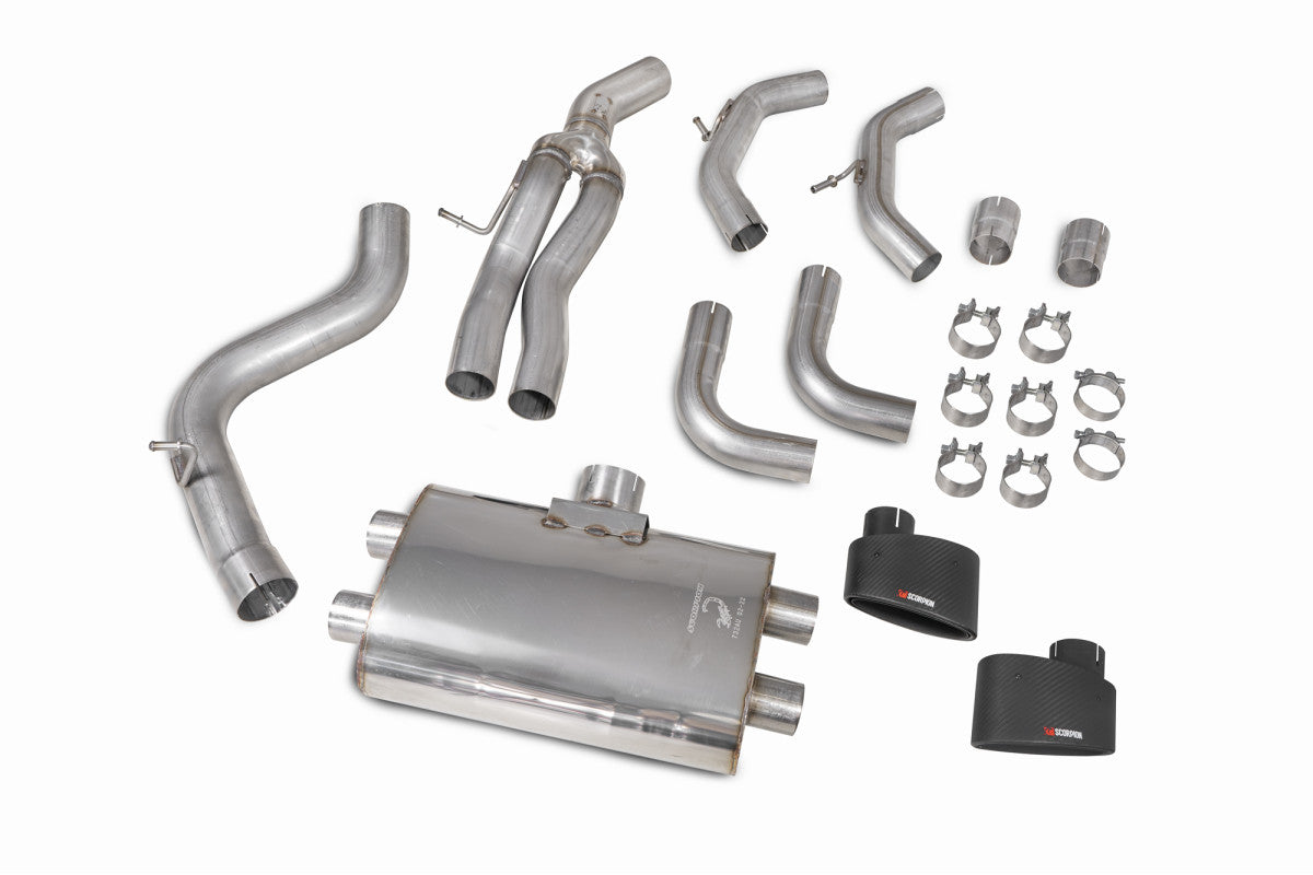 Scorpion Exhausts Cat/GPF-Back - Audi RS3 8V Saloon / Sedan 17-18 Non-GPF Model 2017-2018