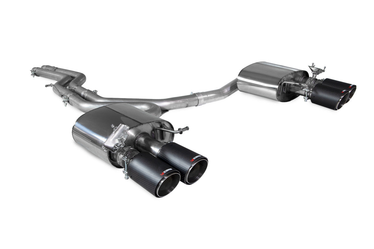 Scorpion Exhausts Half System - Audi S4 B9 Quattro Avant Incl. Saloon & Sedan Non-Sports Diff & Non-GPF Model 2017-2019
