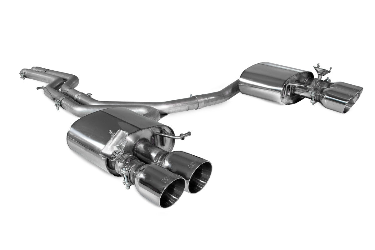 Scorpion Exhausts Half System - Audi S4 B9 Quattro Avant Incl. Saloon & Sedan Non-Sports Diff & Non-GPF Model 2017-2019