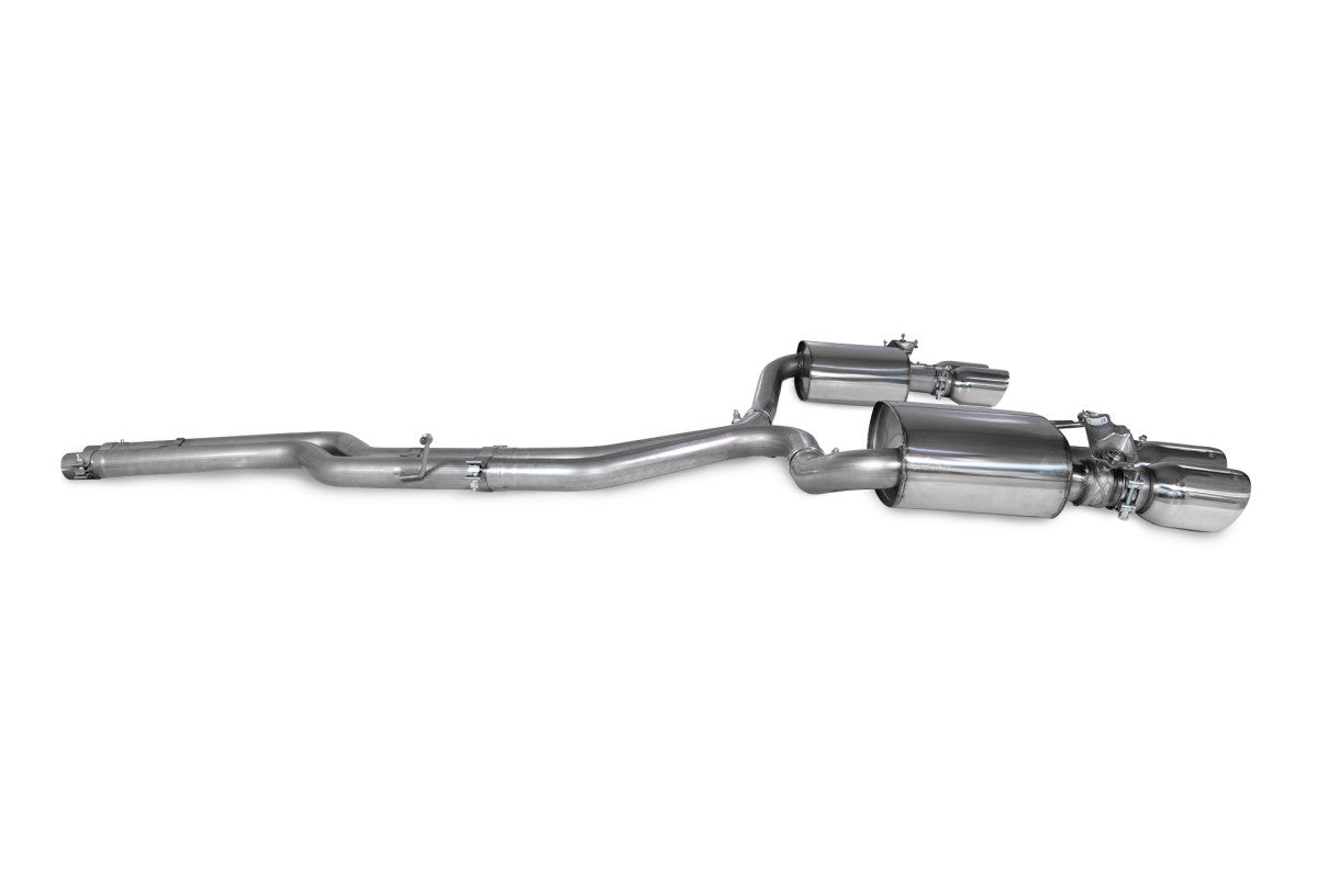 Scorpion Exhausts Half System - Audi S4 B9 Quattro Avant Incl. Saloon & Sedan Non-Sports Diff & Non-GPF Model 2017-2019
