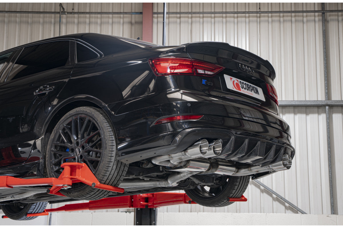 Scorpion Exhausts Cat/GPF-Back - Audi S3 2.0T 8V (Saloon) Facelift GPF Model 2019-2020