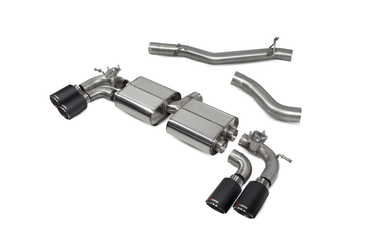 Scorpion Exhausts Cat/GPF-Back - Audi S3 2.0T 8V (3 Door & Sportback) Facelift Non-GPF Model 2016-2018