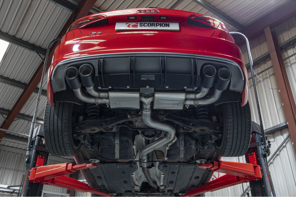 Scorpion Exhausts Cat/GPF-Back - Audi S3 2.0T 8V (3 Door & Sportback) PFL 2013-2016