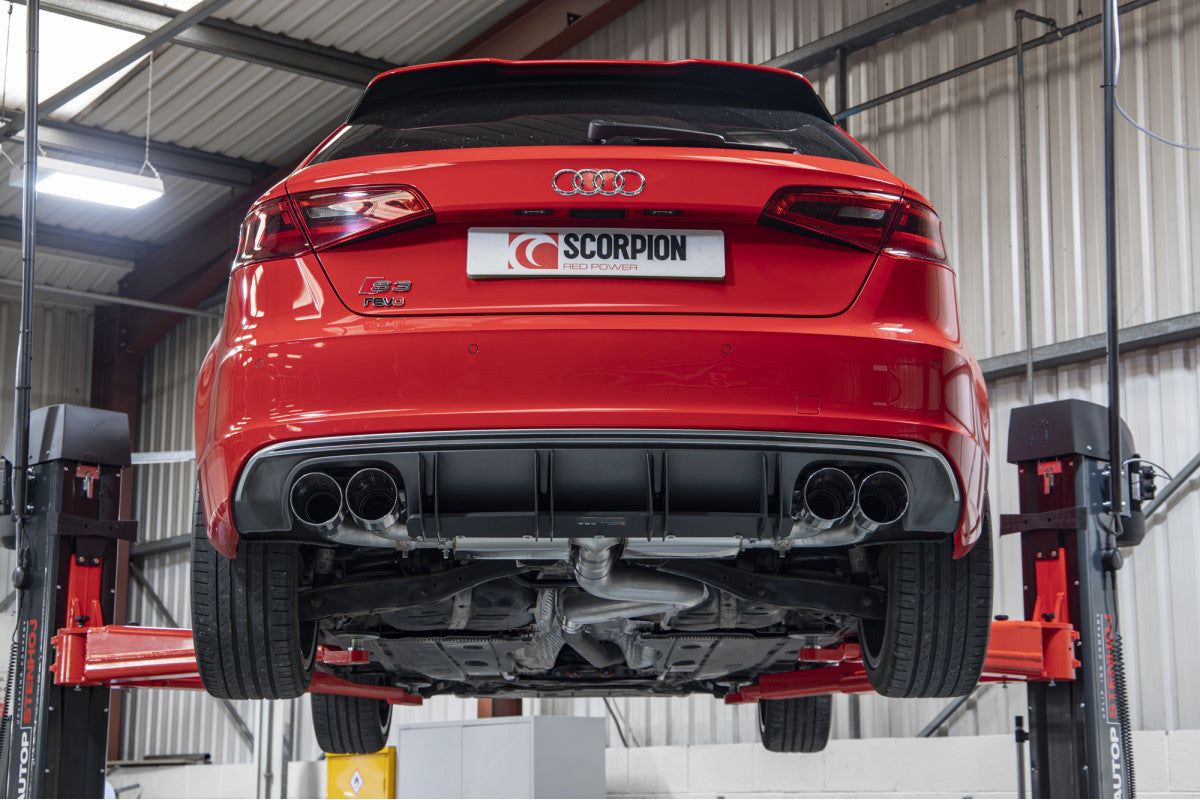 Scorpion Exhausts Cat/GPF-Back - Audi S3 2.0T 8V (3 Door & Sportback) Facelift GPF Model 2019-2020