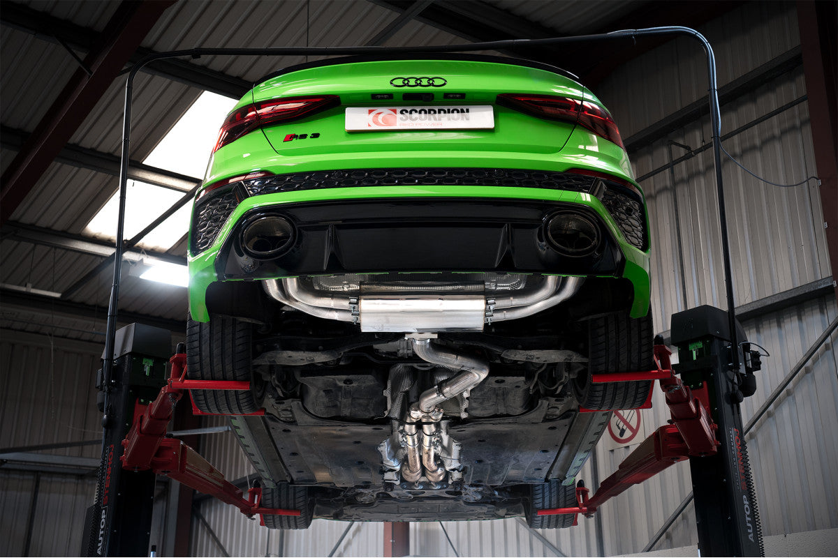 Scorpion Exhausts Cat/GPF-Back - Audi RS3 8Y Saloon / Sedan 21-Current GPF Model 2021-2025