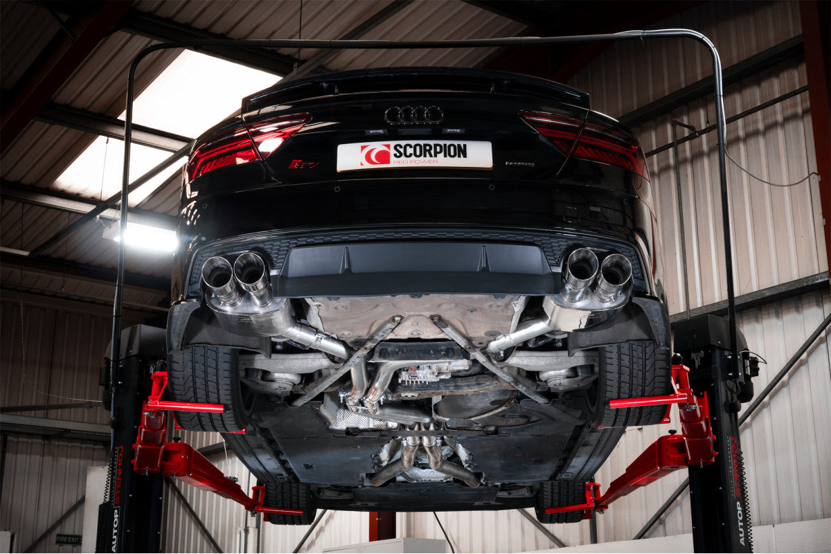 Scorpion Exhausts Half System - Audi S7 C7 4.0 TFSI Biturbo Quattro 2012-2018