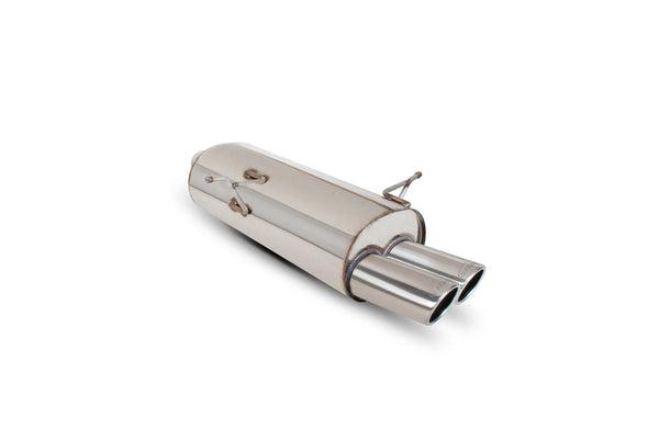 Scorpion 2.5" Rear Silencer Only / Monaco (Twin) Tips - BMW E46 320/323/328 (1998–2000)