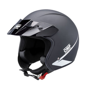 OMP Star Open Face Helmet (ECE Approved) -  Matte Black