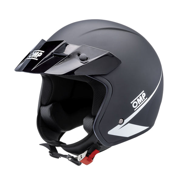 OMP Star Open Face Helmet (ECE Approved) -  Matte Black