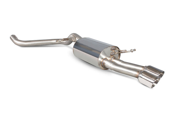 Scorpion 2.5" Rear Silencer Only / Daytona Tips - Ford Fiesta Ecoboost 1.0T 100,125 & 140 PS (Zetec S rear valance required) (2013–2017)