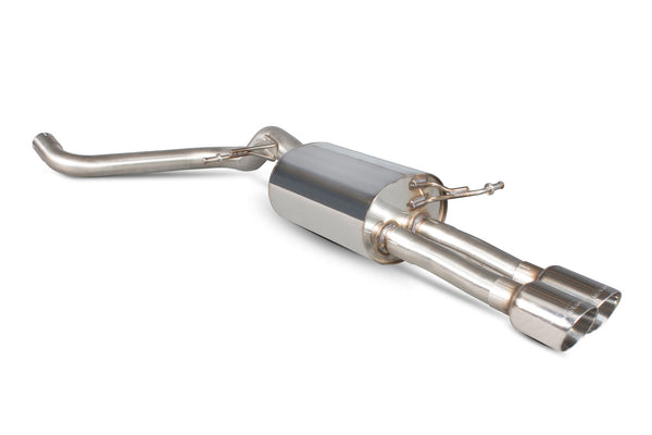 Scorpion 2.5" Rear Silencer Only / Daytona Tips - Ford Fiesta Ecoboost 1.0T 100,125 & 140 PS (2013–2017)