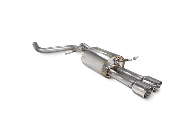 Scorpion 2.5" Rear Silencer Only / Daytona Tips - Ford Fiesta Ecoboost 1.0T (Fits cars with standard base valance) (2013–2017)