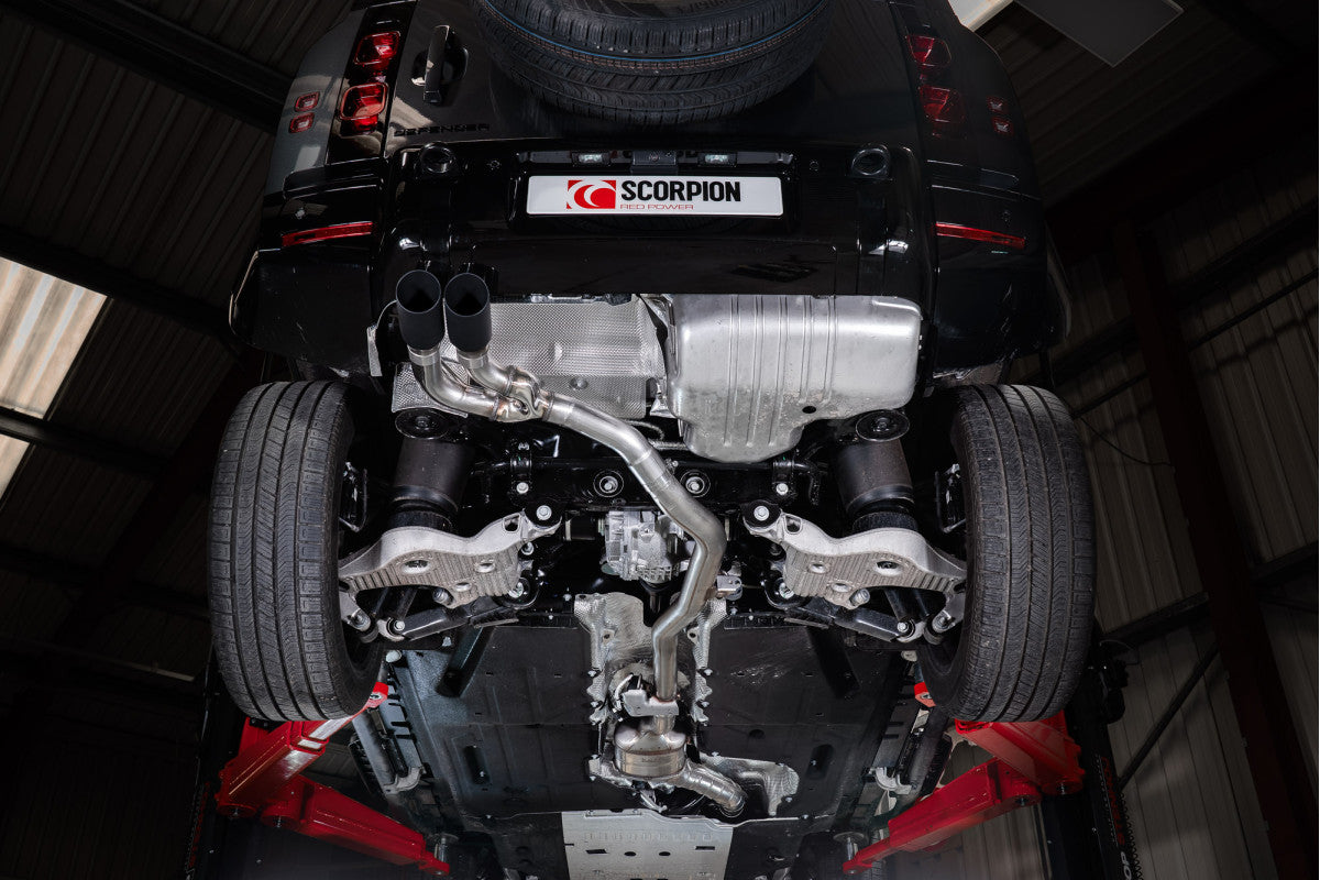 Scorpion Exhausts Rear Silencer Delete - Land Rover Defender D200, D250, D300 & D350, 90, 110 & 130, 3.0 Diesel, 2020-Current 2020-2025