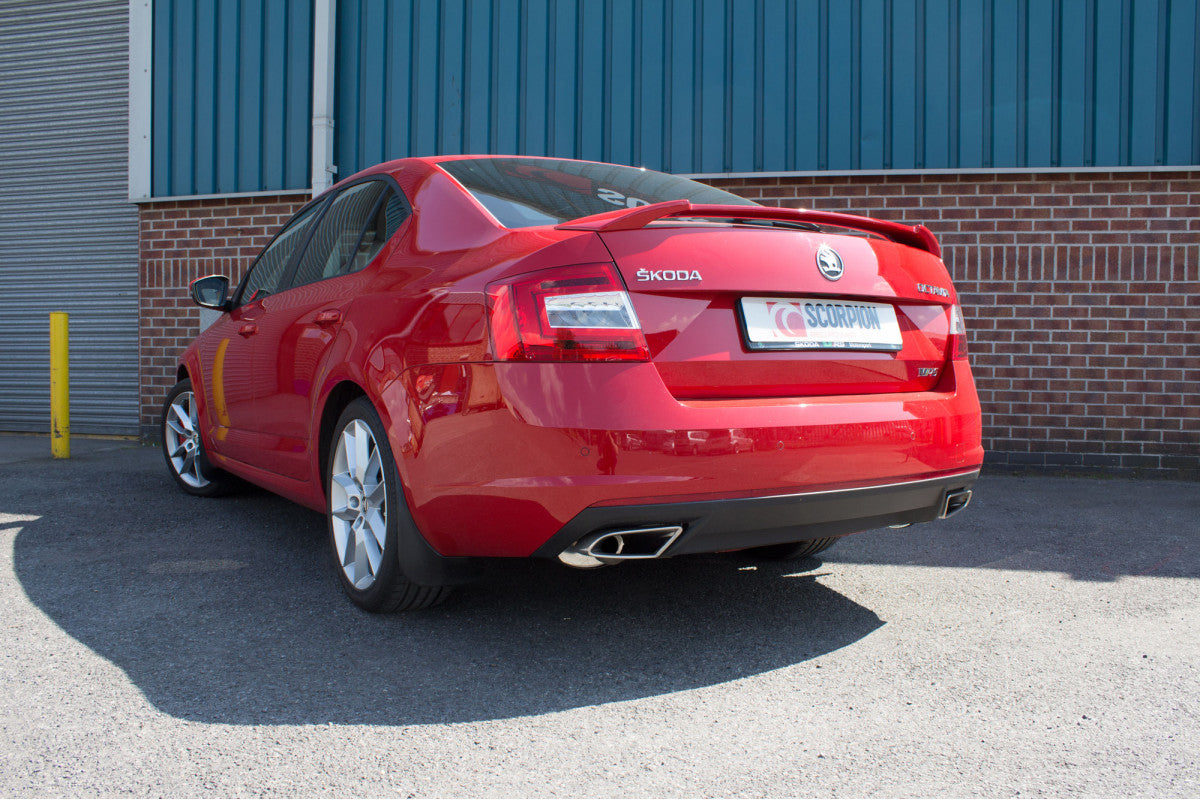 Scorpion Exhausts Cat-Back - Skoda Octavia vRS 2.0 Tsi 2013-2018