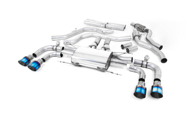 Milltek Cat-back Exhaust - Alfa Romeo Giulia Quadrifoglio 2.9 V6 Bi-Turbo (Non OPF/GPF Models) 2017-2023
