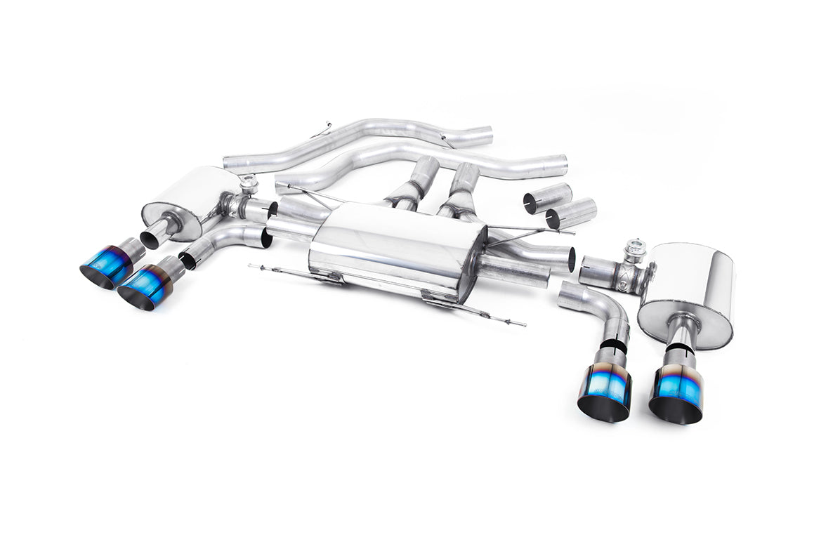 Milltek Front Pipe-back Exhaust - Alfa Romeo Giulia Quadrifoglio 2.9 V6 Bi-Turbo (Non OPF/GPF Models) 2017-2023