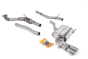Milltek Turbo-back including Hi-Flow Sports Cat Exhaust - Audi A3 2.0T FSI quattro 5 door SportBack 2004-2012