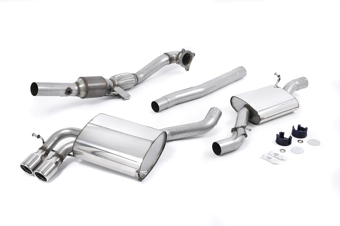 Milltek Turbo-back including Hi-Flow Sports Cat Exhaust - Audi S3 2.0 T quattro Sportback 8P 2007-2012