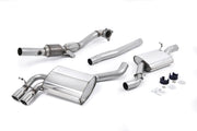 Milltek Turbo-back including Hi-Flow Sports Cat Exhaust - Audi S3 2.0 T quattro Sportback 8P 2007-2012