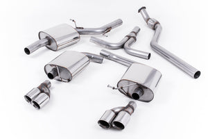 Milltek Cat-back Exhaust - Audi A5 Coupé S line 2.0 TFSI 2WD and quattro (Tiptronic only) 2008-2023
