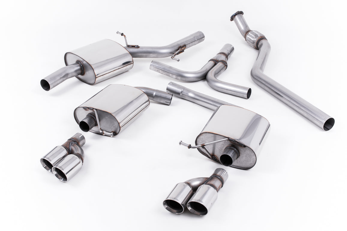Milltek Cat-back Exhaust - Audi A5 Coupé S line 2.0 TFSI 2WD and quattro (manual only) 2008-2023